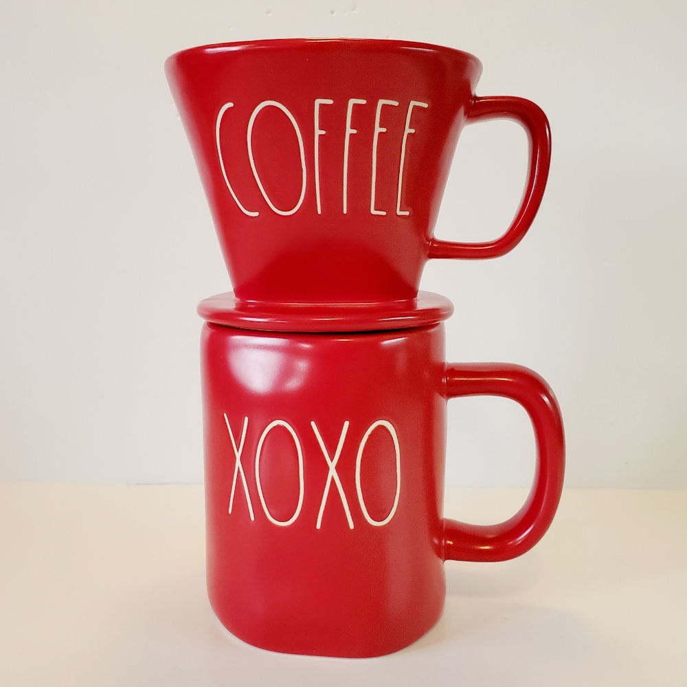 RAE DUNN Artisan Collection Coffee Drip & Mug Set COFFEE drip 18 oz